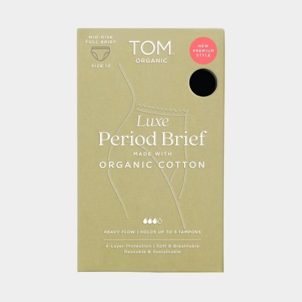 TOM;PERIOD BRIEF,PREM MRSE BLK 2XS 1X120 TOM;PERIOD BRIEF,PREM MRSE BLK 2XS 1X120